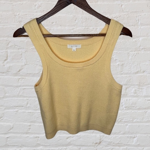 All: Row , Yellow sleeveless sweater top - Picture 1 of 4